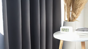 Thickened Curtains Blackout Curtains Solid Colour Curtains for Bedroom Living Room with 8rings 140x160cm 140x180cm140x220cm 140x255cm 140x275cm