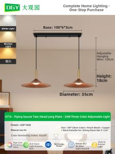 DGY | Vintage Retro Creative Eye-Protective Dining Room Chandelier