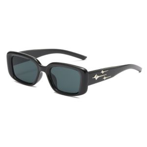 Thời Trang Retro Hình Chữ Nhật Kính Mát Phong Cách Hàn Quốc Dành Cho Nữ UV400 Chống Tia UV Đường Phố Hình Ảnh Kính Mắt Thông Thường Không Phân Cực