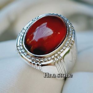 CINCIN BATU RED GARNET KUALITAS SUPER RING TITANIUM