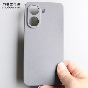 เคสซิลิโคน Rock สีทราย นุ่ม เปลือกหอย สำหรับ Redmi Turbo4 pro Note15 pro plus ป้องกันรอยนิ้วมือ กันลื่น ปิดคลุมเต็มตัว ขอบโค้งมน สีเทา