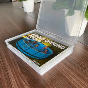 A4 Document Storage Box with Latching Lids Plastic Multi-Purpose Storage Box Large Capacity Student Stationery Box