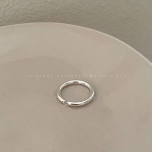 Silver Open Ring Womens Simple Minimalist Style Stackable Index Finger Ring Unique Design Unusual Fashion Jewelry Accessory