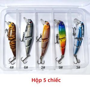 BILLINGS 1 CÁI 6.5CM/6G Nhiều Phần Cá Bass Biển Mồi Câu Cá Cứng Minnow Mồi Nhân Tạo Cho Cá Chép Giải Quyết Đại Dương Bãi Biển Câu Cá Sông