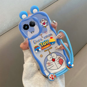 Realme 11X 11 5G Silicone Earphone Design Phone Case Creamy Protective Cover Cute Cartoon Decal Couple Friendly Fashionable