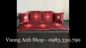 Bộ 50x50cm - Đệm ngồi bệt thảm trải ghế nệm lót ghế đính tay tỉ mỉ dày dặn thích hợp phòng khách quán ăn ngồi kiểu nhật chất vải phi