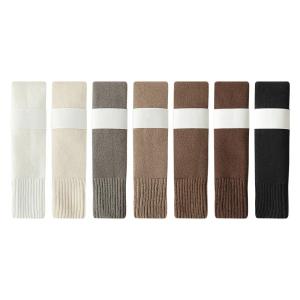JIAZINI | Thickened Fleece Womens Knee-high Socks Woolen Leg Warmers Anti-slip Long Tube Sock Autumn Winter Warm Cotton Polyester Blend