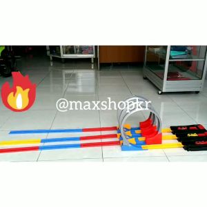 Mainan Track Racing 3 Jalur Halilintar Hot Wheels Roller Coaster Anak