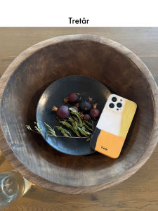 เคสโทรศัพท์ Tretar Orange Honey Tea TPU Full Cover Frosted Precision Hole IMD Soft Shell ป้องกันรอยขีดข่วนสำหรับ iPhone 15 pro