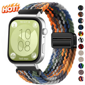 Magnetic Braided Nylon Loop Band For Huawei Watch Fit 4 Fit 4Pro Fit 3 Strap Adjustable Sport Bracelet for Huawei Fit2/1 Correa