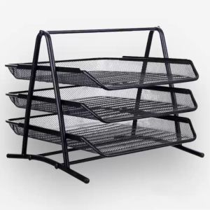 BELIEVE Best Value 5-Layer Metal Mesh Document Tray School Supplies Office Supplies Desktop Organization Large Capacity Sturdy Matibay File Holder Paper Rack Ready Stock Manila COD Fast Shipping Sulit Mura Sale 2026 Item PH