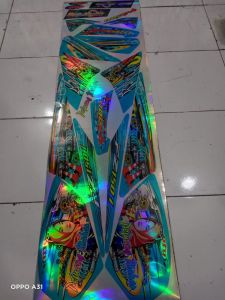 COD Lis Sticker Striping motor Vixion old wanita berhijab hologram