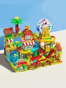 Childrens Educational Toys Large Particle Building Blocks Table Intelligence Development Slide Puzzle Early Education Enlightenment