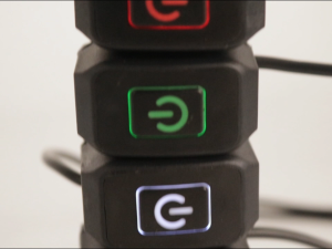 7/8 22mm Motorcycle Handlebar Switch Momentry Buttton for Electric Star Kill Waterproof Control Switch Button with LED Light