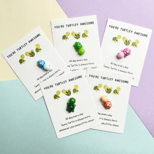 1pcs Turtle Awesome Pocket Hug Card With Fun Emotional Support  - Perfect For Anyone In Need Of Encouragement | Ideal Gift