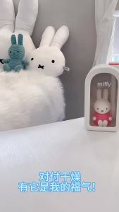 Miffy 380ml cool mist humidifier for bedroom cute air humidifier type C Port large spray diffuser with LED night lamp diffuser