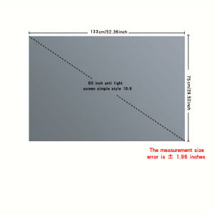 Metal anti glare screen 60-120 inches can be freely cut to size easy to install with Velcro included can  folded easy carry