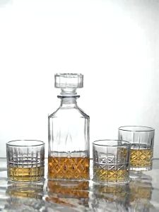 Crystal Glass Whisky Glass Flask Wine Glass Set