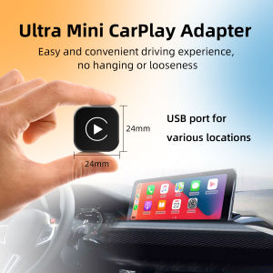 The World’s Smallest Universal 2-in-1 Wireless CarPlay Android Auto Adapter Smart Mini Box for Factory Wired Car