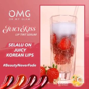 Paket Ombre Lips OMG Oh My Glam Matte Kiss Lip Cream + Juicy Kiss Lip Tint Serum isi 2pcs | Lip Matte | Liptint