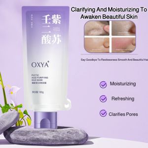 Cleansing Mud Mask Moisturizing Mud Mask Purifies Pores and Moisturizes Skin Hyaluronic Acid Gentle Exfoliating Oil Control Mask Nonirritating Masks Clarifying Mud Mask Firms Skin Vegetable Acid Applying Mask Hydrates And Moist