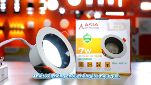 Đèn âm trần mặt lõm chống lóa Asia Lighting MLTK DOB 7W/12W/16W - Công nghệ DOB ánh sáng ổn định