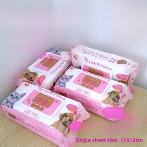 Alice Pet Wet Wipes Dog Cat Special Anti-Bacterial Deodorant Foot Wiping Alice Wet Paper Towels Cleaning Supplies