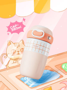 Strawberry Life Insulated Water Bottle Womens New Model 2025 Coffee Cup High Aesthetic Value Straight Drinking Mouth