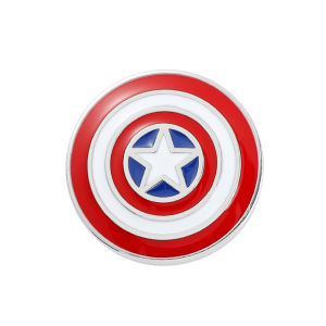 Bandai | Movie Captain America Shield Brooch Enamel Pin Fashion Men And Women Badge for Backpack Accessories Gifts