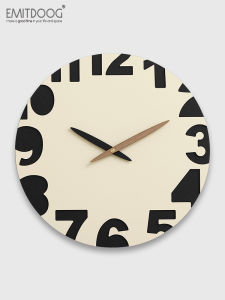 Đồng Hồ Tròn Hiện Đại Đơn Giản Cao Cấp Mới 2025 Không Cần Khoan Cho Phòng Khách Và Nhà Hàng Thương Hiệu Emitdoog