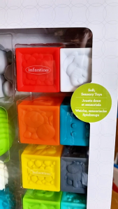 INFANTINO Balls Blocks & Buddies Activity Toy Set - 20-Piece Set (BPA-Free) | Sensory Developmental Toy | Age Grade: 0 months+