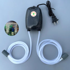 Aquarium Oxygen Air Pump Fish Tank Compressor Ultra Silent Oxygenator Bubble Aerator Portable Aquarium Accessories 220V 3W 5W