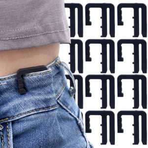 Trouser Waist Folding Belt Buckle Adjustable Waist Shrink Clip Waistline Adjustment Buckle Lightweight Metal Waistband Belt Clip