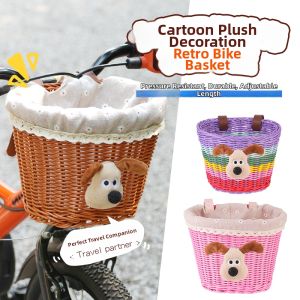 inwild | Cartoon Design Toy-Friendly Bike Basket for Kids Bicycles