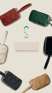 Mukena Traveling Mini Pouch Premium: Mukena Terusan Parasut Terbaru Motif Lajuran