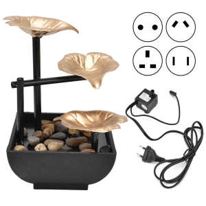 Desktop Fountain 3 Layer Relaxation Automatic Pump With Power Switch Ultra-deep Sink For Indoor Home Office Decoration