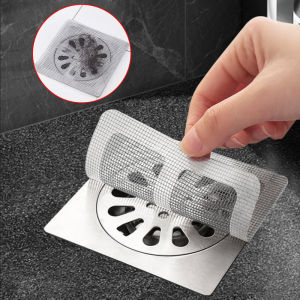 50Pcs Disposable Shower Drain Hair Catcher Mesh Shower Drain Covers Floor Sink Strainer Filter Hair Stopper For Bathroom Kitchen