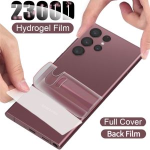 Screen Protector Samsung Galaxy S21 S22 S23 S20 S10 S9 S8 Ultra Plus FE Note 8 9 10 20 Plus Ultra Full Cover Back Soft Hydrogel Film