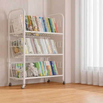 NEIKIA |Portable Bookshelf for Children Storage Iron