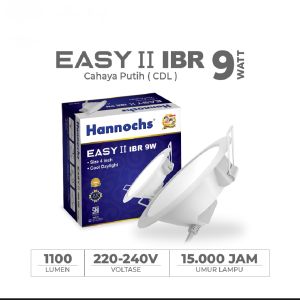 Lampu Downlight LED Hannochs 9 watt/LED Panel Hannochs easy IBR 9 Watt / Downlight Tanam/SIZE 4 inch