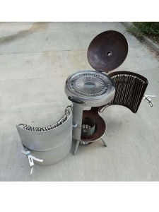 Outdoor Hanging BBQ Oven Commercial Steaming Oven Gas Cylinder to Charcoal Grill No Smoke New Model Sheep Rib Rack Camping Travel Supplies