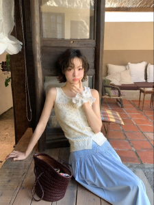 NIHAOKANONG | Áo MESH Thêu Crochet