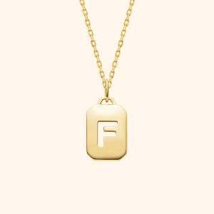Helas | Luck Letter Necklace 14K Gold