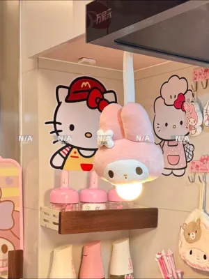 Cute Cartoon Plush Dog Rope Pull Lamp