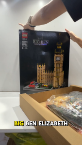 QS08 Big Ben Elizabeth Tower Clock Tower London England United Kingdom 4500pcs Architecture Building Blocks Toys Kids