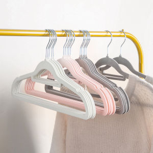 CNMF Household stainless steel flocking non slip and non slip clothes hanger