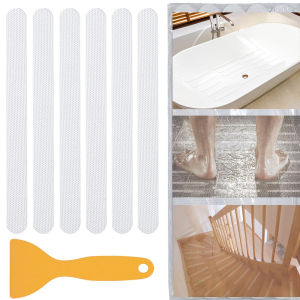 Anti-slip Strips Safety Shower Treads Stickers Bathtub Non Slip Sticker With Scraper Anti Skid Tape For Shower Tub Steps Floor