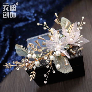 High-End Handmade Mori Style Bridal Headdress Super Fairy New New Arrival Fresh Color Crystal Wedding Dress Wedding Hair Accessories