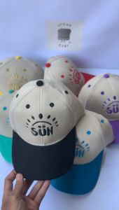 SpeakBaby.ID Produk / Topi Anak BASEBALL LAKI LAKI Perempuan Premium Bordir SUN / Topi Anak Bordir