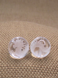 Natural White Crystal Single Bead Bracelet Carved Lucky Charm for Zodiac Year of Birth High End Fashion Jewelry Accessory